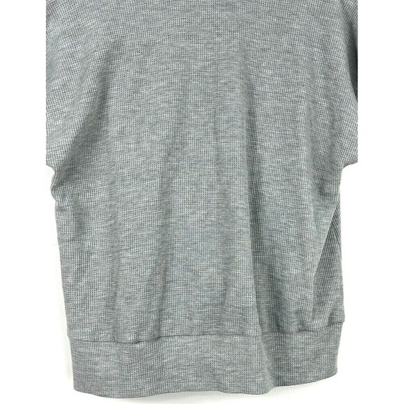 Doe & Rae Womens Size L Gray Open Wrap Top Cap Sleeves Jersey Comfort Shawl Neck - Picture 7 of 12